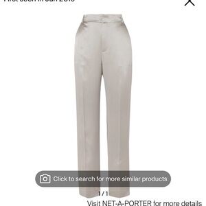 Joseph Jack Silk Satin Pants, Size 44 or US 14